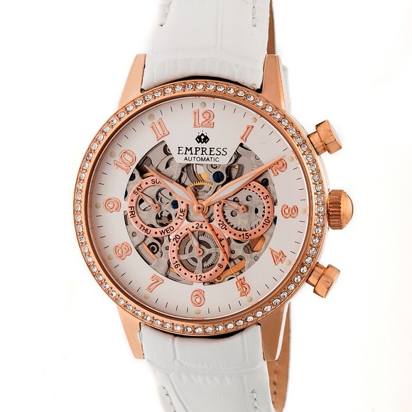 NWT White and Gold Automatic Watch main image 5